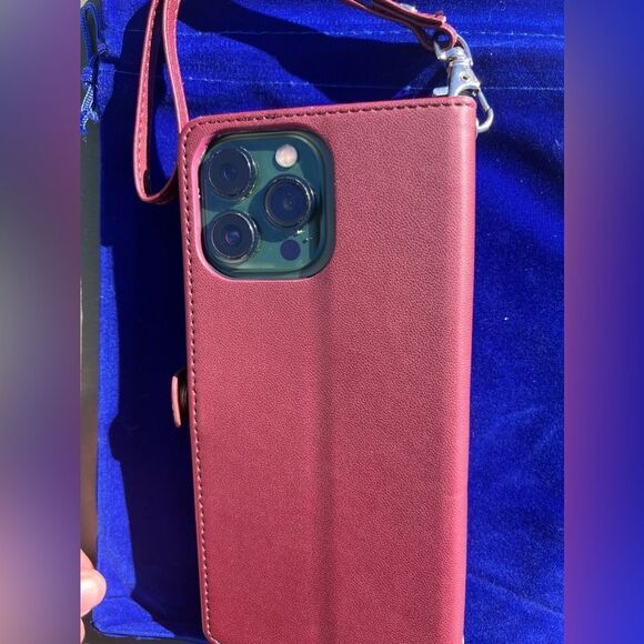 Multifunctional Wallet Case for iPhone 16 Pro Max with Strap - Picture 9 of 13